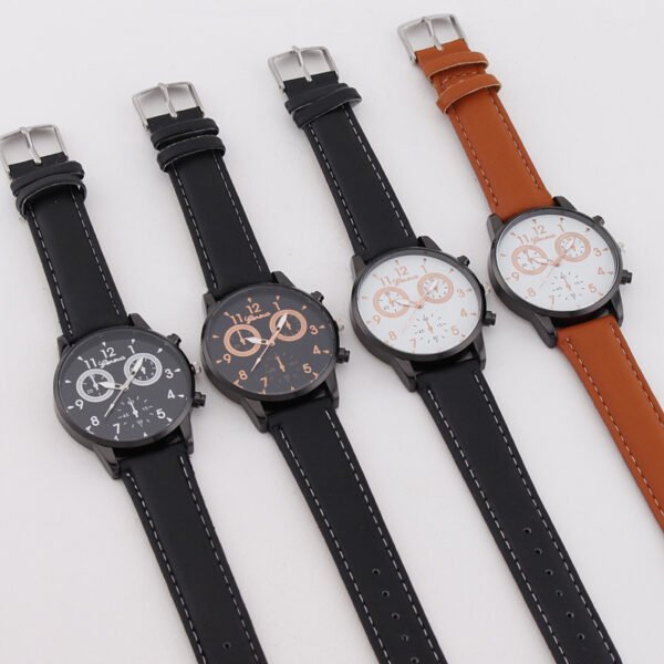 Factory spot a generation of sports digital Three-Eye men's watch men's watch belt quartz watch cross-border AliExpress - Image 5