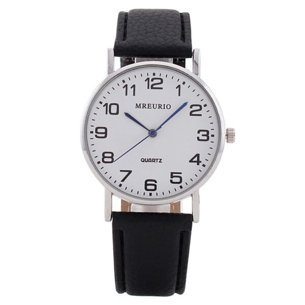 Foreign trade explosions manufacturers wholesale blue needle men's watch men's watch simple leather strap digital ultra-thin quartz watch
