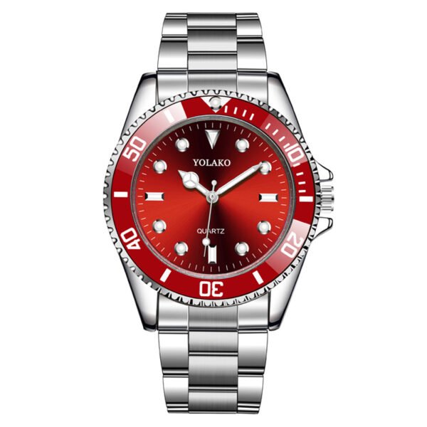 Factory in stock live hot sale foreign trade green water ghost watch men's watch men's watch fashion steel belt quartz watch - Image 3
