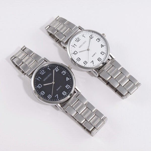 Hot sale new cross-border men's watch men's watch simple stainless steel stainless steel strap digital ultra-thin quartz watch manufacturers