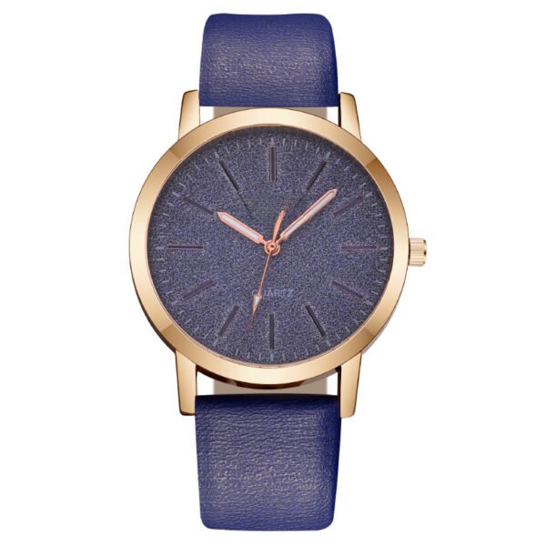 Factory spot wholesale foreign trade explosions fashion simple Flash face ladies watch women's quartz watch leather strap women - Image 4