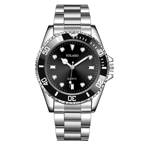 Factory in stock live hot sale foreign trade green water ghost watch men's watch men's watch fashion steel belt quartz watch - Image 5
