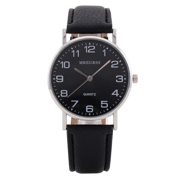Foreign trade explosions manufacturers wholesale blue needle men's watch men's watch simple leather strap digital ultra-thin quartz watch - Image 5