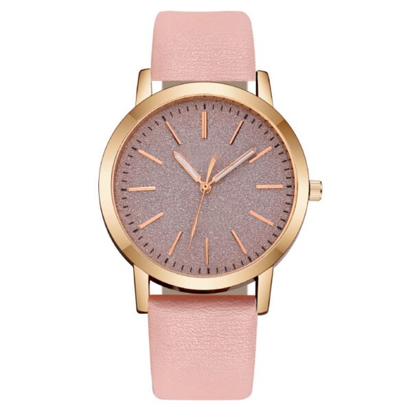 Factory spot wholesale foreign trade explosions fashion simple Flash face ladies watch women's quartz watch leather strap women